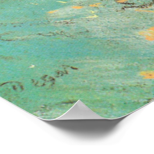 De groene danser van Edgar Degas,  ballet Poster (Hoek)