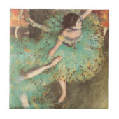 De groene danser van Edgar Degas,  ballet Tegeltje (Voorkant)