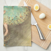 De groene danser van Edgar Degas,  ballet Theedoek (Quarter Fold)