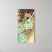 De Groene Danseres van Edgar Degas, Oude Balletkun Canvas Afdruk (Voorkant)