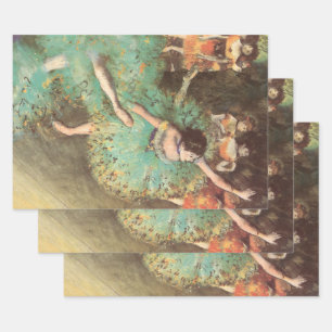 De Groene Danseres van Edgar Degas, Oude Balletkun Inpakpapier Vel
