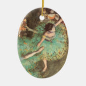 De Groene Danseres van Edgar Degas, Oude Balletkun Keramisch Ornament (Voorkant)