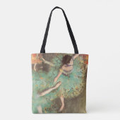De Groene Danseres van Edgar Degas, Oude Balletkun Tote Bag (Achterkant)