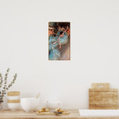 De groene dansers van Edgar Degas Poster (Keuken)