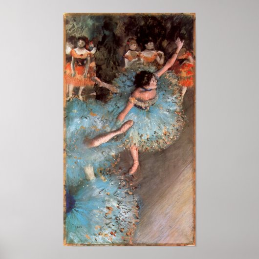 De groene dansers van Edgar Degas Poster (Voorkant)