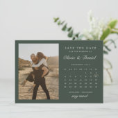 De groene de kalenderfoto van december van het Sag Kaart (Staand voorkant)