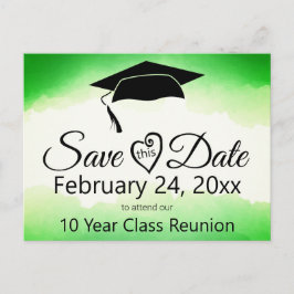 De groene de klassenReünie van de Waterverf sparen Briefkaart