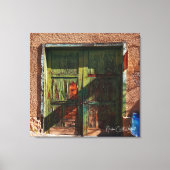 De Groene Deuren Canvas Afdruk (Voorkant)