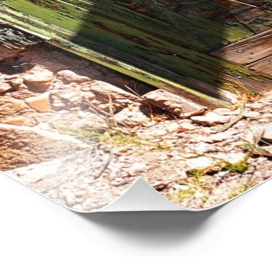 De groene deuren foto afdruk (Hoek)