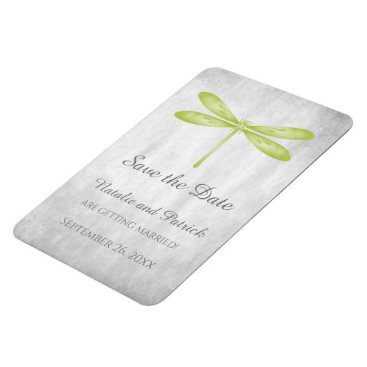 De groene Dragonfly bewaart de Magnet van de Datum Magneet (Linkerzijde)