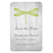 De groene Dragonfly bewaart de Magnet van de Datum Magneet (Verticaal)