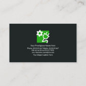 De groene Elektrische Dienst van de Elektrische Li Visitekaartje (Achterkant)