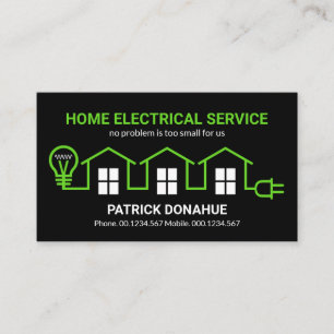 De groene Elektrische Elektrische Elektrische Elek Visitekaartje
