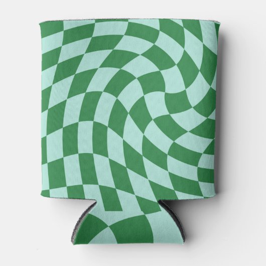 De groene en Blauwe Gangschikte Checkerboard van d Blikjeskoeler (Voorkant)