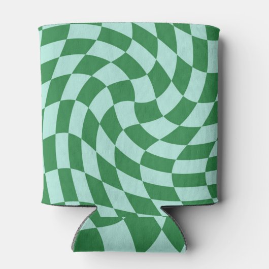 De groene en Blauwe Gangschikte Checkerboard van d Blikjeskoeler (Achterkant)