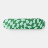 De groene en Blauwe Gangschikte Checkerboard van d Persoonlijk Skateboard (Horizontaal)