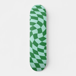 De groene en Blauwe Gangschikte Checkerboard van d Persoonlijk Skateboard
