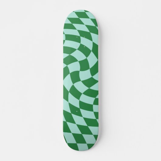 De groene en Blauwe Gangschikte Checkerboard van d Persoonlijk Skateboard (Voorkant)