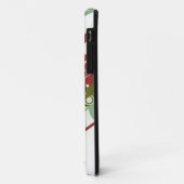 De groene en modern-Retro Strepen van de Wijn met Case-Mate iPhone Case (Achterkant/links)