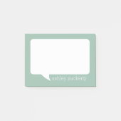 De groene en Witte Bubble van de Bespreking van de Post-it® Notes (Voorkant)