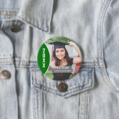 De Groene en Witte Button van de Foto van de Afstu (In situ)
