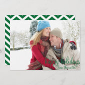 De groene en Witte Kaart van de Vakantie van de (Voorkant / Achterkant)