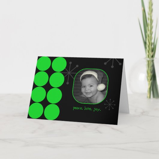 De groene en Zwarte Kaart van de Foto van de (Voorkant)