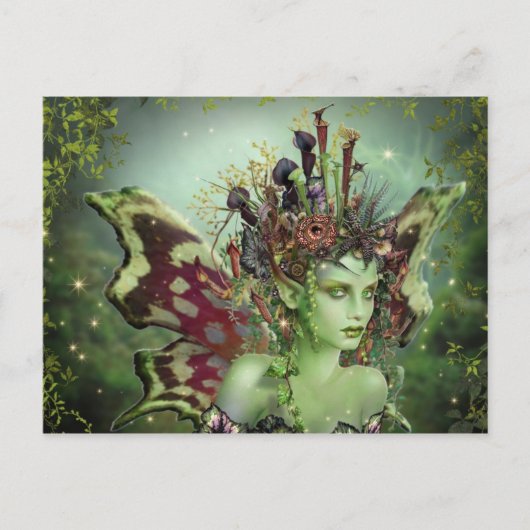 De Groene Faerie Briefkaart (Voorkant)