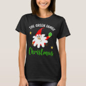 De Groene Familie Kerstmis T-Shirt (Voorkant)