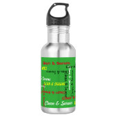 De Groene Fles van het water, Schoon en Rustig, (Voorkant)