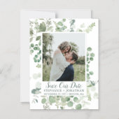 De groene Foto Eucalyptus bewaart de Magnetten van Magnetische Uitnodiging (Voorkant)