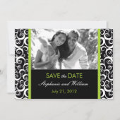 De groene Foto sparen de Datum Save The Date (Voorkant)
