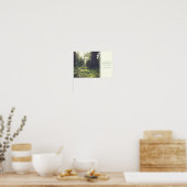 De groene Foto van Bossen met de Natuur van het Ci Poster (Keuken)