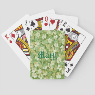 De groene garden die spelen op maat speelkaarten