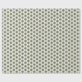 De groene geometrische puntige sterren modern cadeaupapier (Vlak)