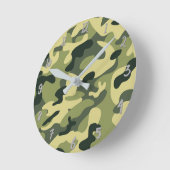 De groene Gepersonaliseerde Camouflage van Camo Ronde Klok (Hoek)
