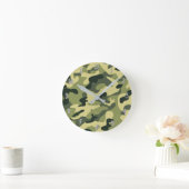 De groene Gepersonaliseerde Camouflage van Camo Ronde Klok (Huis)