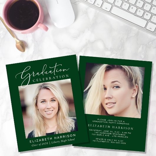 De Groene GraduPartij van de Graduatie van de Foto