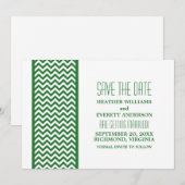 De groene Grens van de Chevron sparen de Datum uit Kaart (Voorkant / Achterkant)