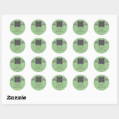 De groene Grens van Medallion sparen de Stickers v (Vel)