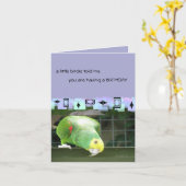 De groene Groeten van de Verjaardag van de Kaart (Gele Bloem)