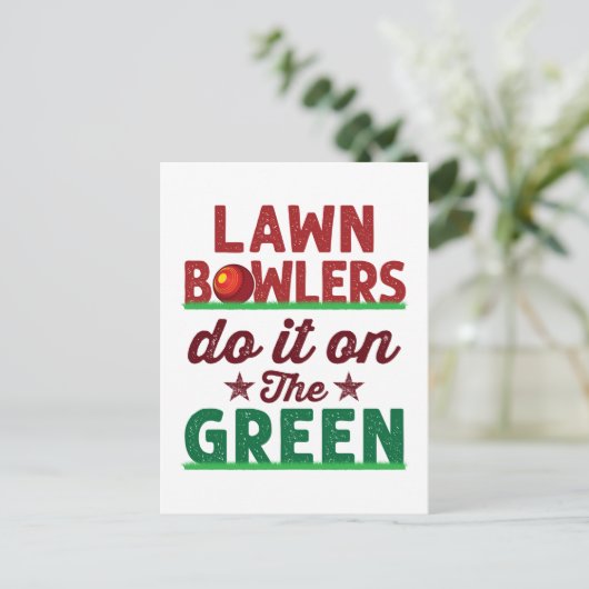 De groene groten doen het. briefkaart (Staand voorkant)