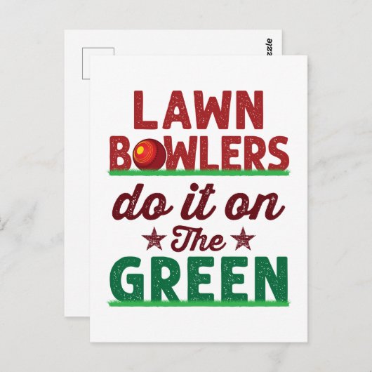 De groene groten doen het. briefkaart (Voorkant / Achterkant)