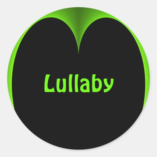 De groene Hart Gepersonaliseerde Sticker van de (Voorkant)