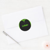 De groene Hart Gepersonaliseerde Sticker van de (Envelop)
