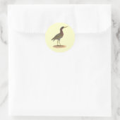 De Groene Heron of Poke (Ardea virescens) Ronde Sticker (Tas)