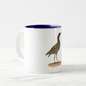 De Groene Heron of Poke (Ardea virescens) Tweekleurige Koffiemok (Voorkant links)