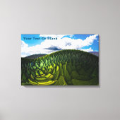 De groene heuvels van de aarde canvas afdruk (Voorkant)
