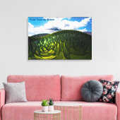 De groene heuvels van de aarde canvas afdruk (Insitu (Woonkamer))