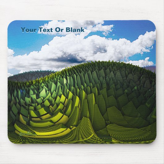 De groene heuvels van de aarde muismat (Voorkant)